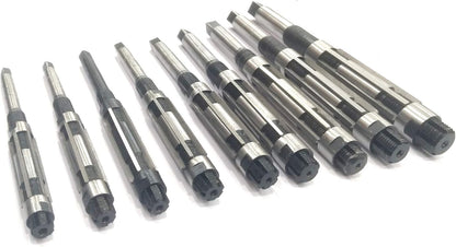 QUALITY ADJUSTABLE HAND REAMERS-CARBON STEEL BLADES (SET OF 9 PCS -H4 TO H12)
