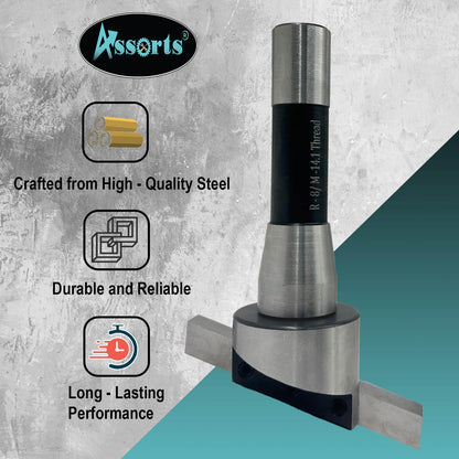 2" Inch (50 mm) Head Diameter Fly Cutter for Milling & Lathe Machine with HSS Tool Bit, R8 Shank (7/16" Drawbar)