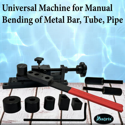 Universal Manual Metal Bending Machine for Bars, Tubes, and Pipes