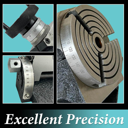 4" Tilting Rotary Table with 3 T-Slots