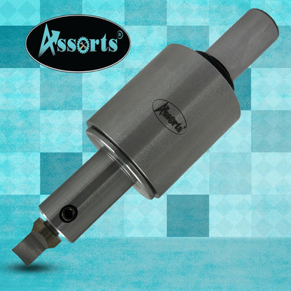 Assorts Newly Developed Rotary Broach (Metric) – 3/4” (19.05 mm) Straight Shank + 7 PCS H.S.S. Square Punch Set (3–12 mm)-Enhanced with Wobble Feature