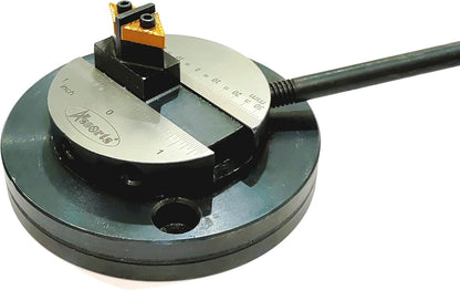 ASSORTS Lathe Ball Turning Attachment – Round Base with Size Scale – Double Bit – Convex & Concave Metal Sphere Radius Turning Fits Myford & Similar Lathes
