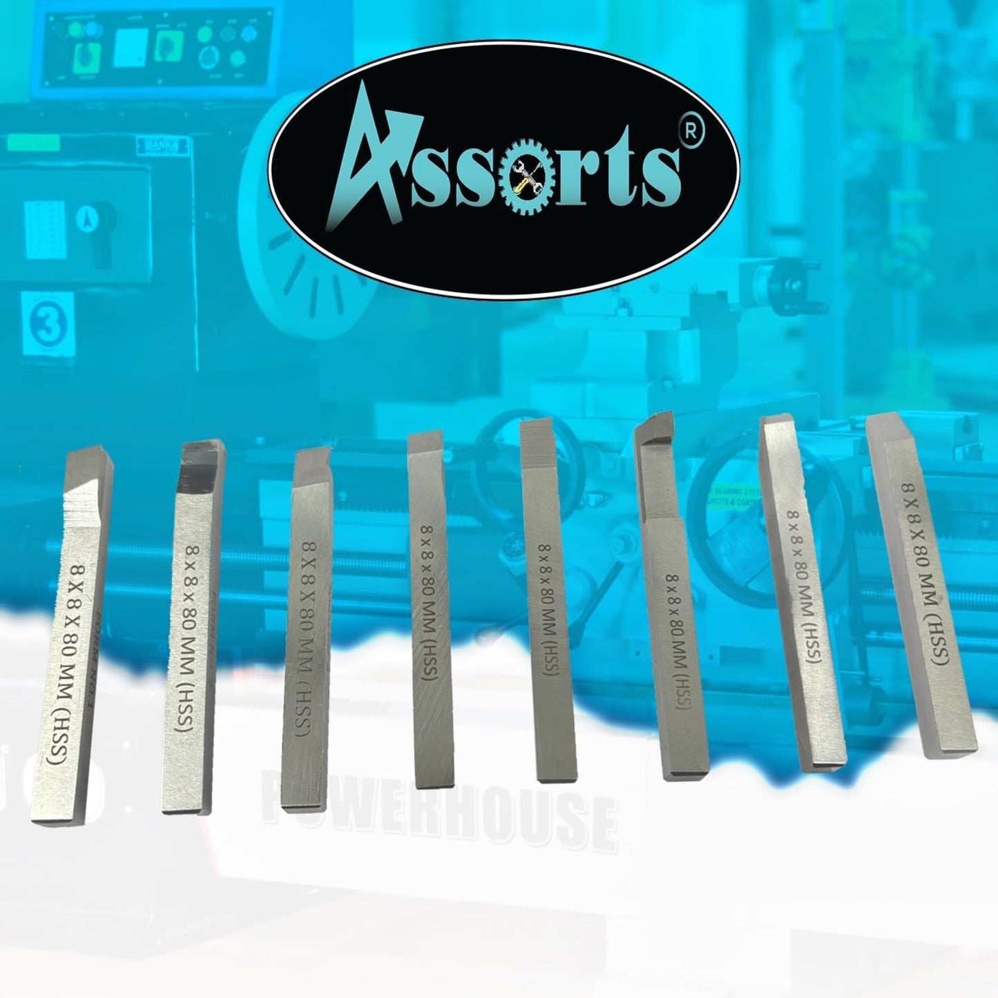 Quality Hss Lathe Form Tool Set-hard & Ground-turning, Cutting, Parting, Grooving, Threading, Turning, Engineering Hobbyists Machine Tools M2 Grade (Sq. Shank 8 X 8 X 80 MM)