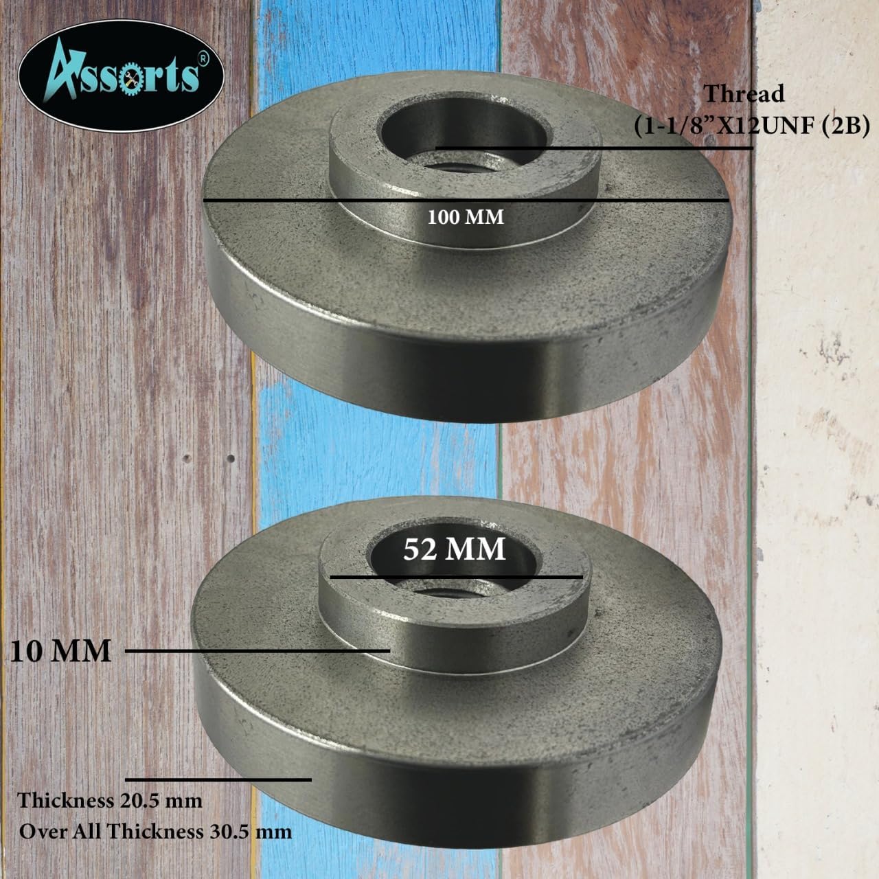 Cast Iron 4" (100 mm) Backplate for Myford Lathe