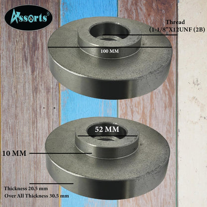 Cast Iron 4" (100 mm) Backplate for Myford Lathe