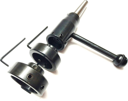Lathe Tailstock Die Holder Attachment in 2MT Shank - Multiple Die Sizes 13/16", 1", 1-5/16", 1-1/2"
