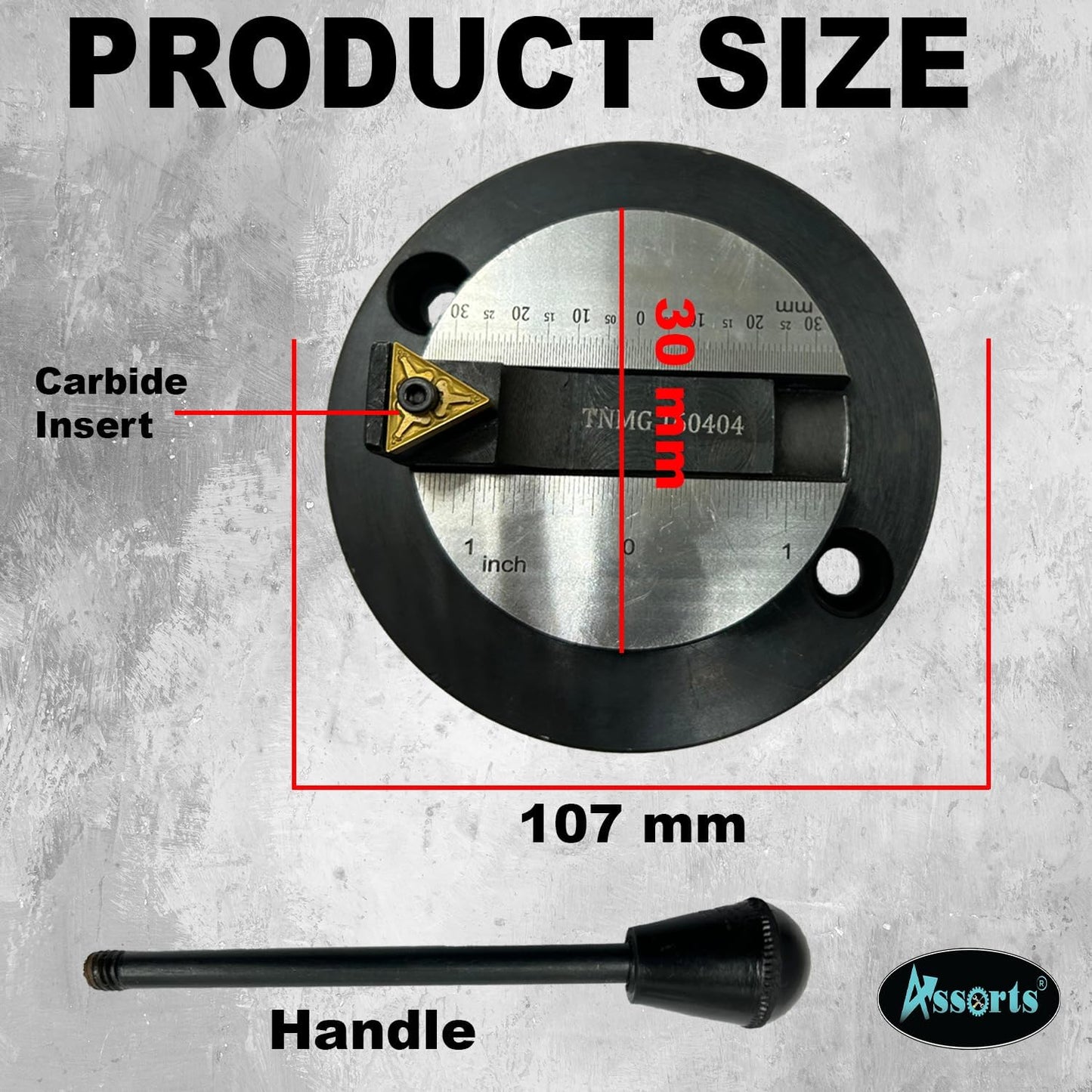 Assorts Lathe's Ball Turning Attachment with Size Scale (Round Base-Single Bit-For Myford & Similar Size)