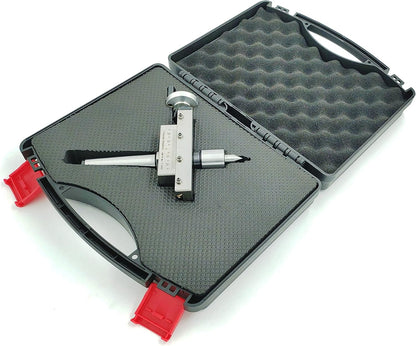 Assorts' Taper Turning Attachment with Live Revolving Center For Turning Tapers on Lathe Machine II Supplied in Plastic Suitcase II Check Working Video in Description (Morse Taper MT1)
