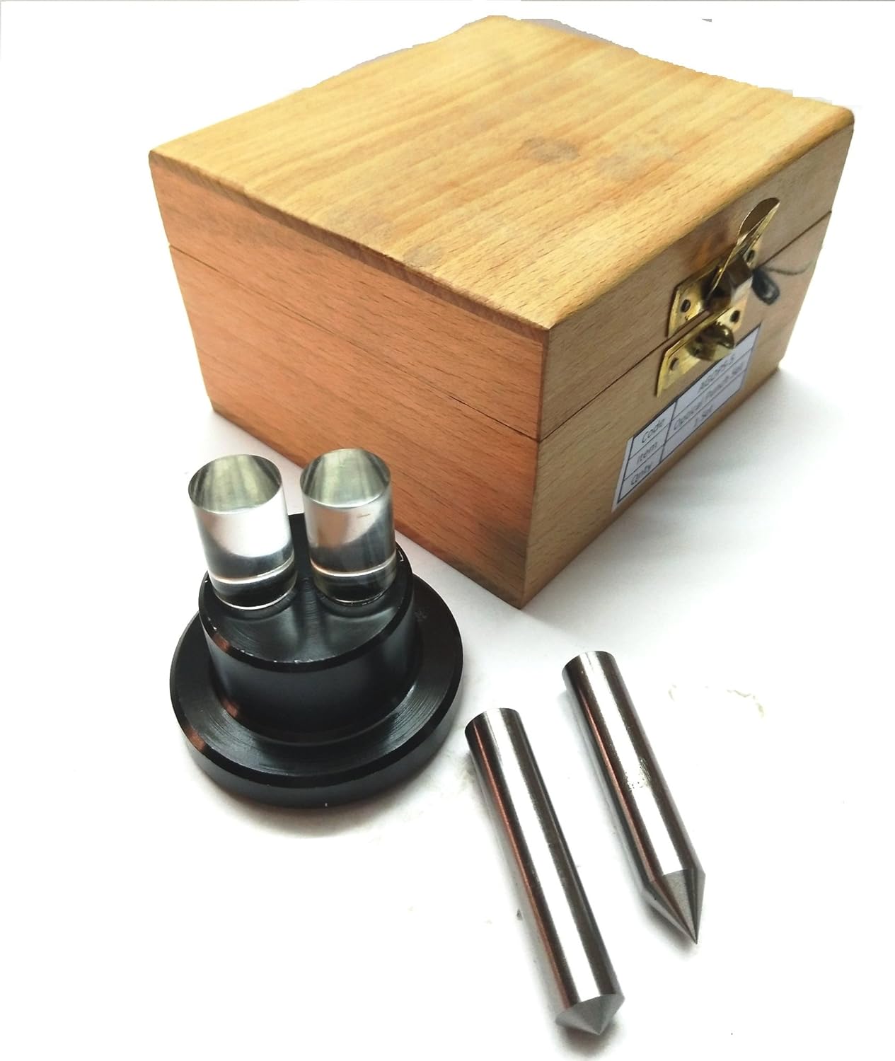 Quality Precision Optical Center Punch Set-Wooden Box Packaging
