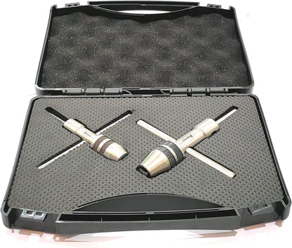 ASSORTS Spindle Tap Wrench Set (3/32" to 1/4" / M2.38 to M6.35 & 1/4" to 1/2" / M6 to M12)