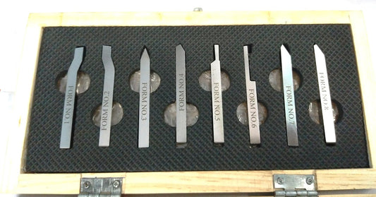 HSS Lathe Form Tools Set 8 mm Square Shank-Metalworking, Grooving, Cutting, Parting,Turning, Threading, Engineering Tools