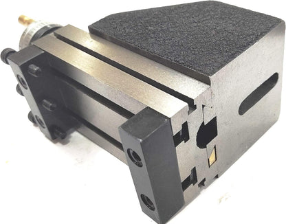 Mini Vertical Milling Slide Mounted on Z Type Caste Iron Angle Plate -Direct Fit for Mini Lathes