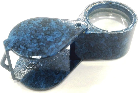 Power 10 X Magnifying Eye LOUPES ZOOMING Eye Glass Art, Craft & Jewelers Hobby Tool (21 MM Oval, Blue)