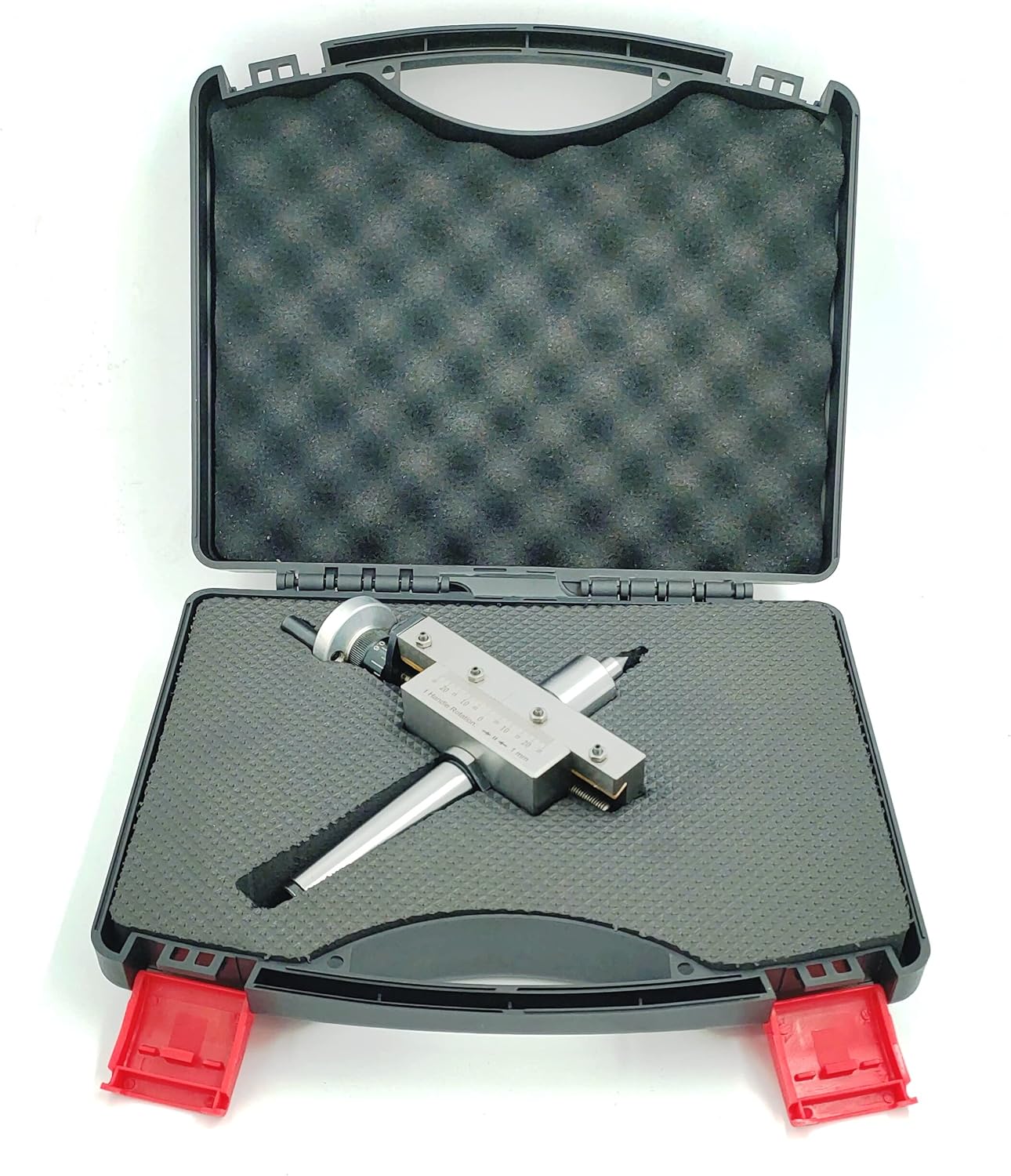 Assorts' Taper Turning Attachment with Live Revolving Center For Turning Tapers on Lathe Machine II Supplied in Plastic Suitcase II Check Working Video in Description (Morse Taper 2MT)