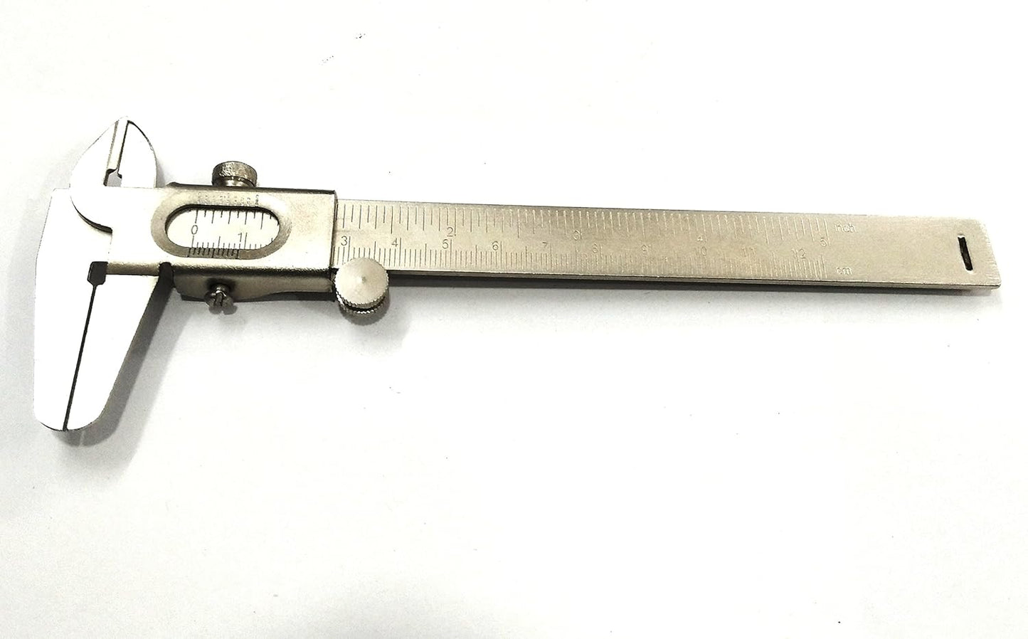 Non-Digital Vernier Caliper - Professional Metric & Imperial Measuring Tool for Inside, Outside, Depth, and Step Measurements (Non - Steel Plated Body)