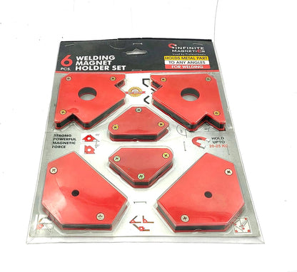 Welding Positioner Set, Magnetic Welding Aids Accessories, Heavy Duty Magnetic Arc Welding Electrode Holders (Set of 6)