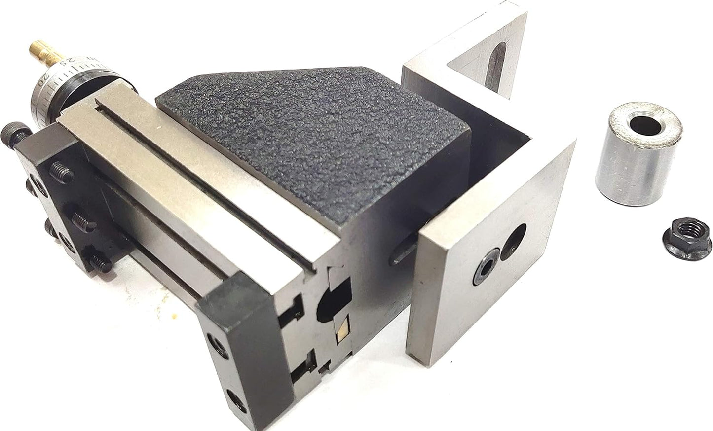 Mini Vertical Milling Slide Mounted on Z Type Caste Iron Angle Plate -Direct Fit for Mini Lathes