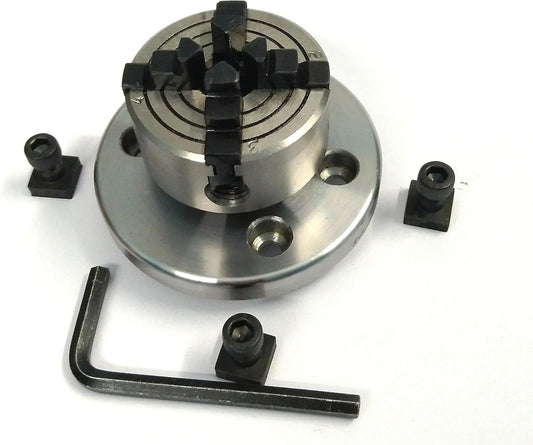 50 mm- 4 Jaws Independent Chuck with Back Plate & T-nuts for Milling