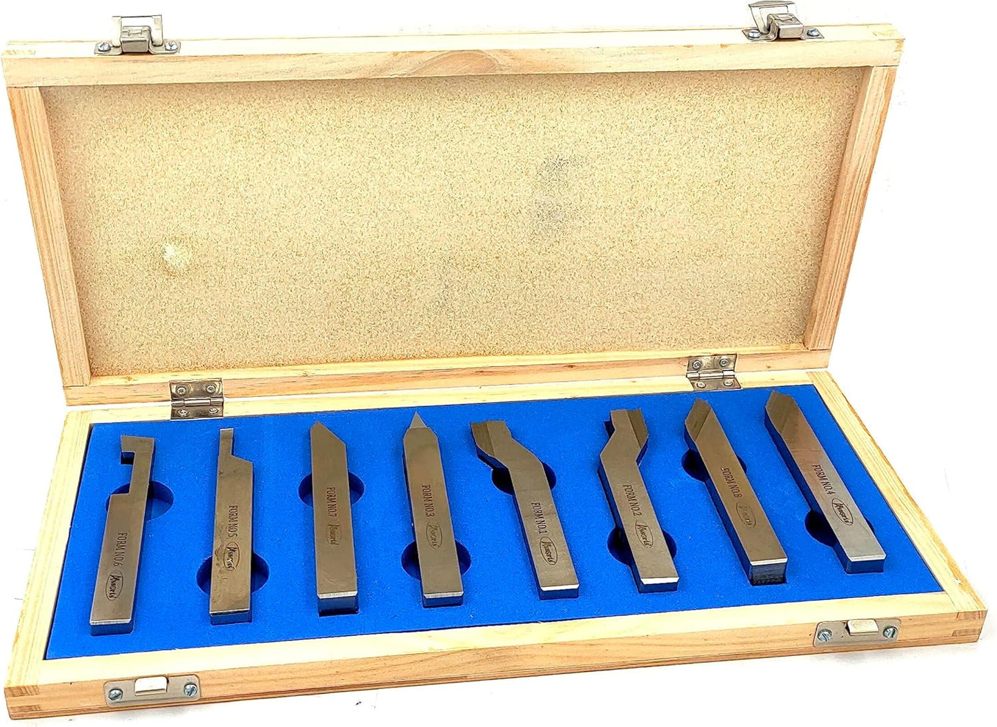 QUALITY HSS LATHE FORM TOOL SET-HARD & GROUND-TURNING, THREADING, PARTING, ENGINEERING HOBBYISTS MACHINE TOOLS M2 GRADE (SQ. SHANK 16 X 16 X 125 MM)