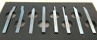 Quality Hss Lathe Form Tool Set-hard & Ground-turning For Cutting, Parting, Grooving, Threading Threading, Parting, Engineering Hobbyists Machine Tools M2 Grade (Sq. Shank 10 X 10 X 100 MM)