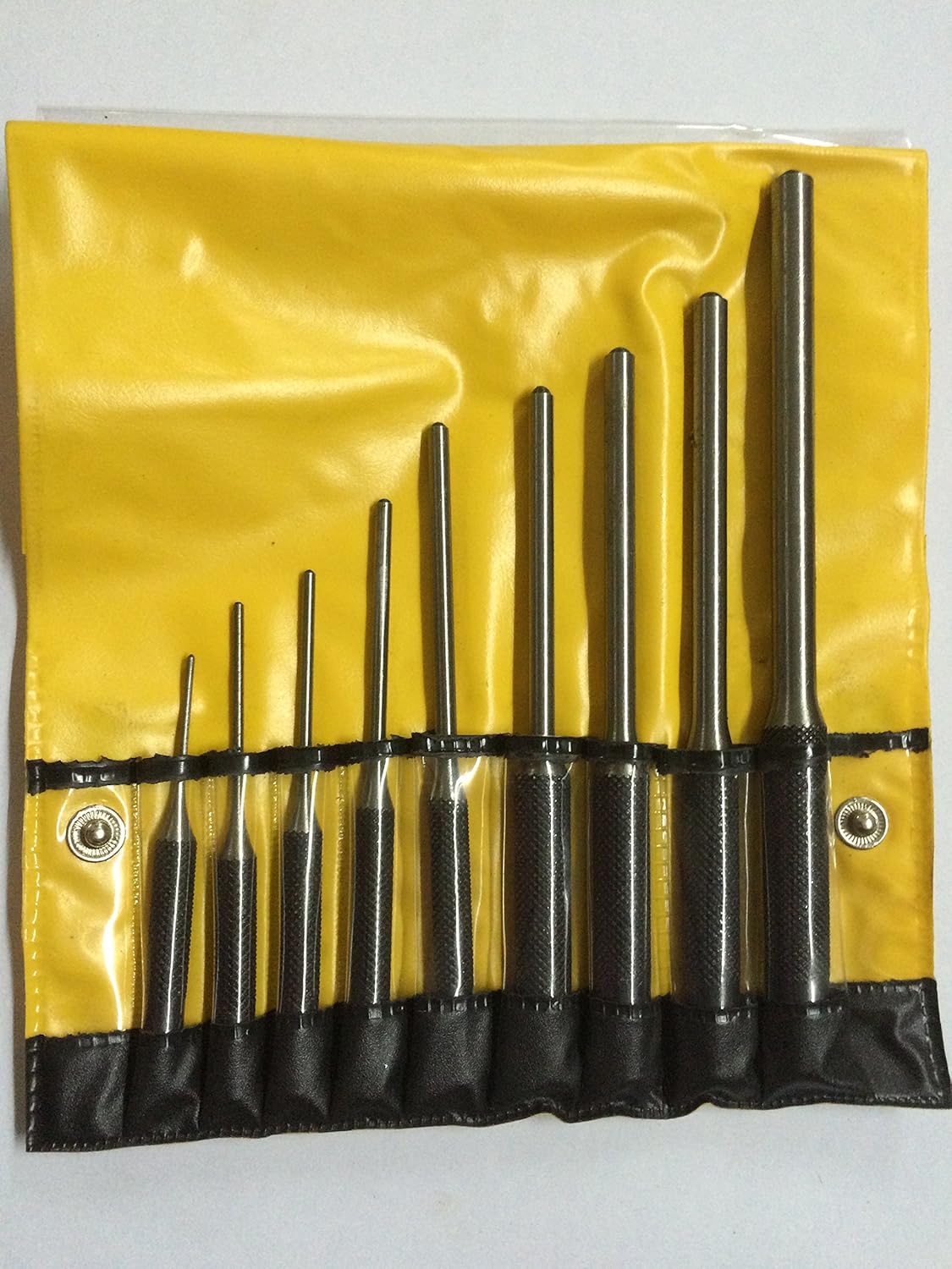Long Drive Roll Pin Punch Set of 9 Pcs-Imperial Sizes/Hardened & Precisely Ground