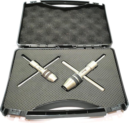 ASSORTS Spindle Tap Wrench Set (3/32" to 1/4" / M2.38 to M6.35 & 1/4" to 1/2" / M6 to M12)