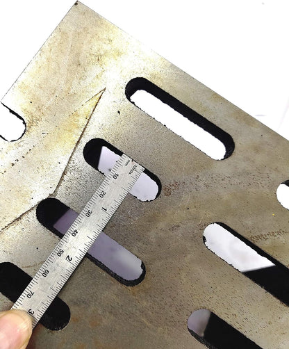 QUALITY PRECISION GRADED CASTE IRON VEE ANGLE PLATES-STRESS RELIEVED - WORK-HOLDING CLAMPING MILLING ENGINEERING MACHINE TOOLS-HEAVY DUTY (5" x 5" x 7" (125 x 125 x 175 mm): T-Slotted)