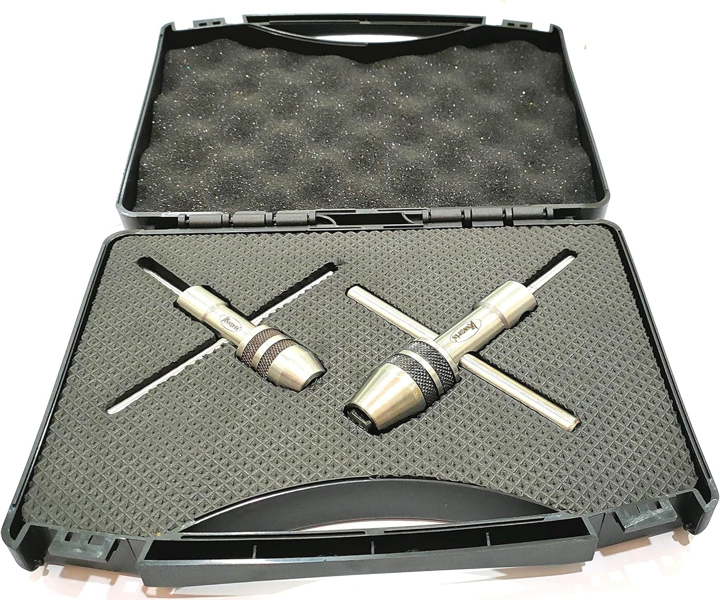 ASSORTS Spindle Tap Wrench Set (3/32" to 1/4" / M2.38 to M6.35 & 1/4" to 1/2" / M6 to M12)