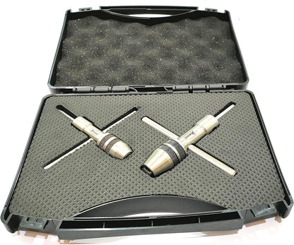 ASSORTS Spindle Tap Wrench Set (3/32" to 1/4" / M2.38 to M6.35 & 1/4" to 1/2" / M6 to M12)