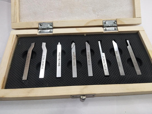 Assorts 6mm HSS Lathe Form Tool Set – 6-Piece High-Speed Steel Turning, Threading, Parting & Boring Tools for Metalworking